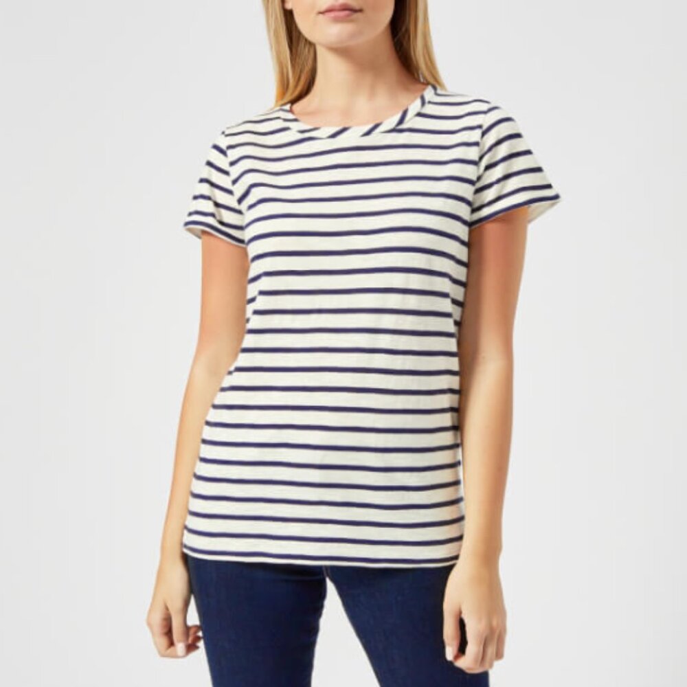EUC Joules Nautical Striped Tee T-Shirt - 12